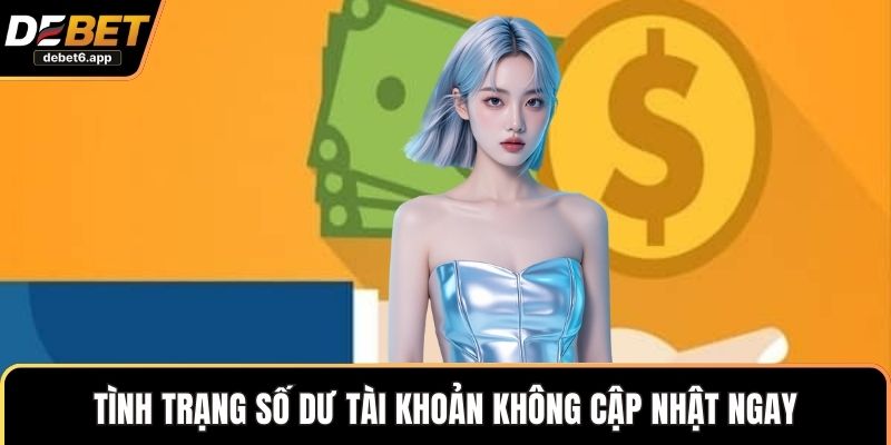 Tình trạng số dư tài khoản không cập nhật ngay